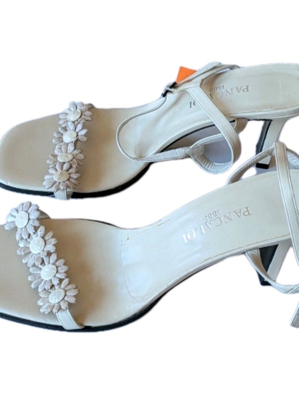 Pancaldi Made In Italy Strappy Sandal Pumps Heel Women's Shoes Size 10